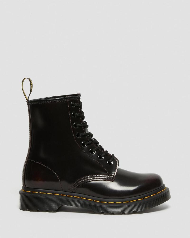 Dr Martens 1460 Arcadia Lær Snørestøvletter Dame Rosa Rød | Norge 624DFM